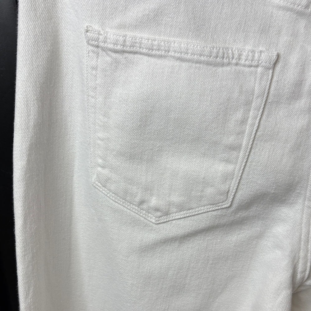 🤍 AYR The Beat High Waist Straight Jeans Women 32 White Denim 🤍 - Picture 9 of 16